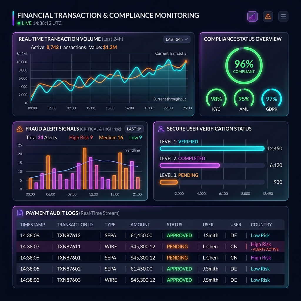 Real-Time Financial Monitoring Dashboard & AI Insights