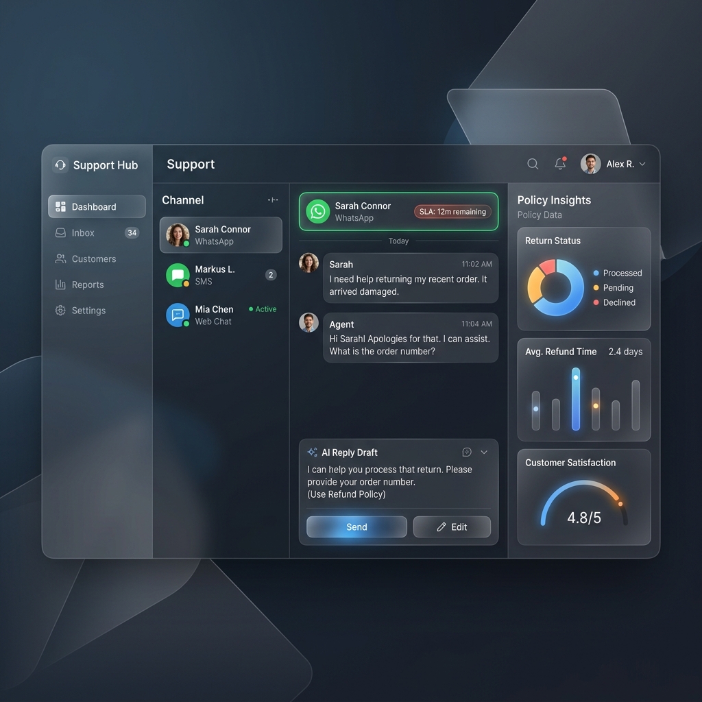 Rocketconnect.ai Omnichannel Member Support Inbox