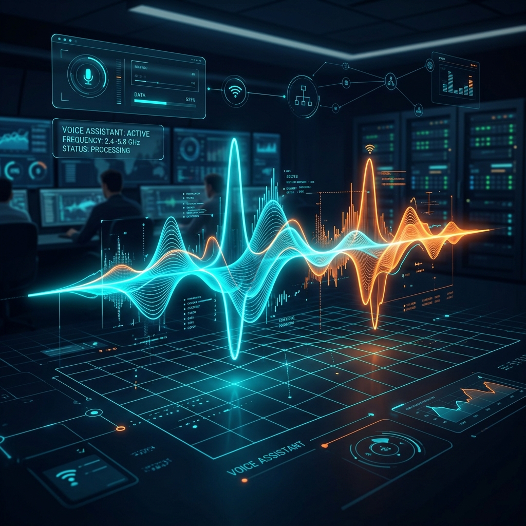 AI Virtual Agent Speech Waveform and Interface
